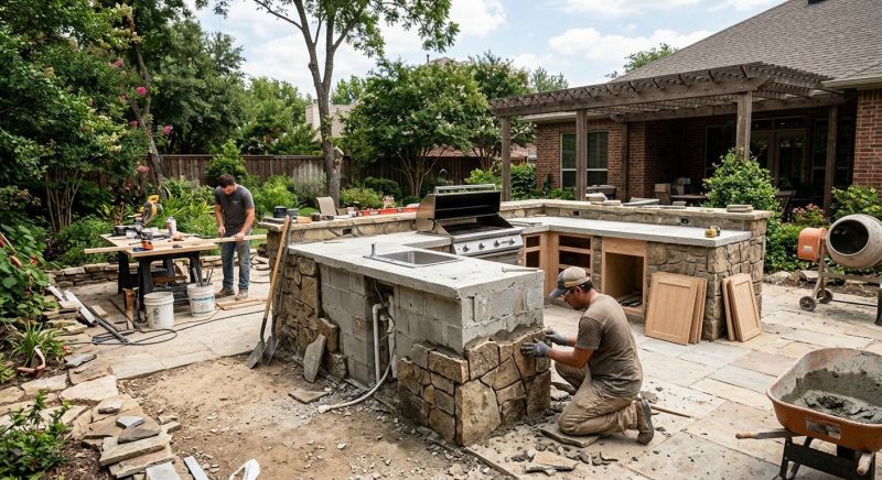 Outdoor Kitchen Installation in Alpharetta, GA
