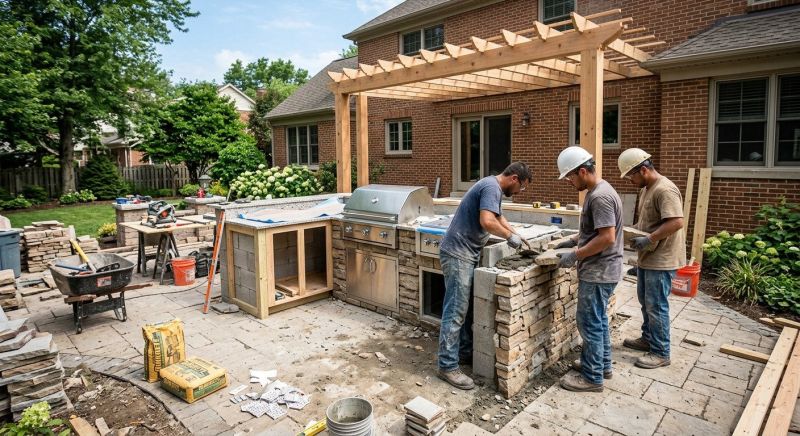 Outdoor Kitchen Installation in Houston, TX